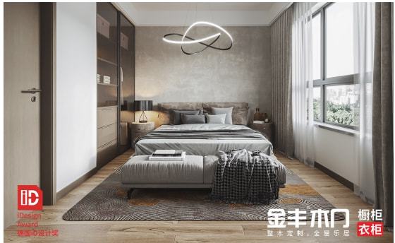 九游J9水性漆木门十大品牌金丰｜极具居住品质和舒适性的后现代轻奢风格(图4)