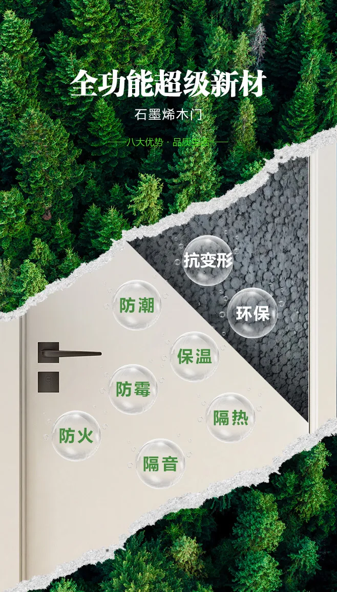 九游J9海尔全屋家居木门新品丨石墨烯木门全功能超级新材引领新潮流(图2)